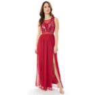 Juniors' Iz Byer Sequin Lace Prom Dress, Teens, Size: 3, Dark Red