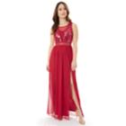 Juniors' Iz Byer Sequin Lace Prom Dress, Teens, Size: 3, Dark Red
