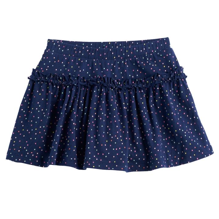 Girls 4-10 Jumping Beans&reg; Pattern Ruffled Skort, Size: 6x, Blue
