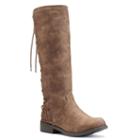 Candie's&reg; Girls' Lace-up Riding Boots, Girl's, Size: 1, Brown