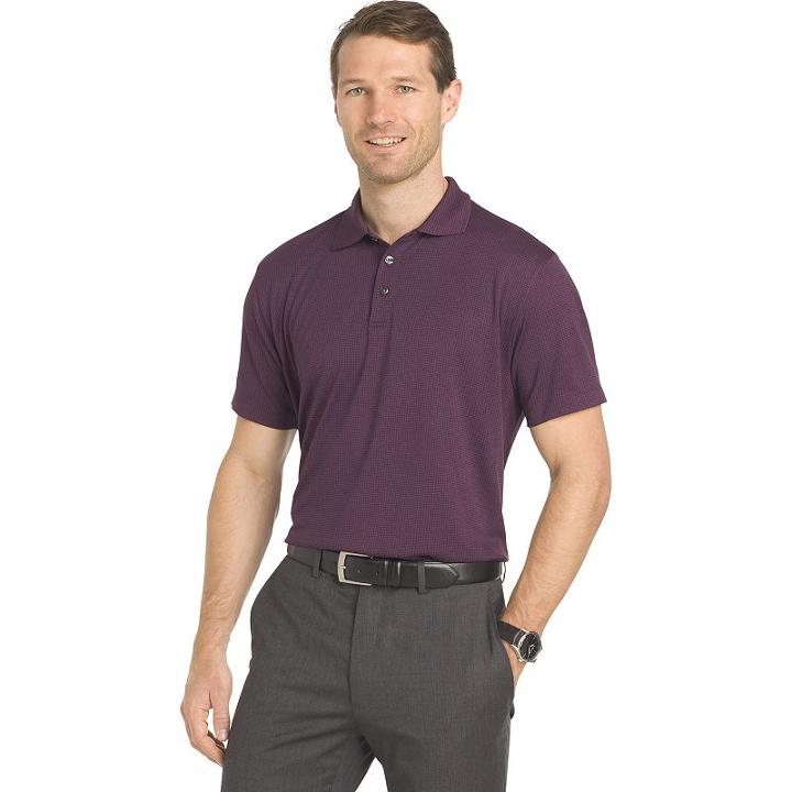 Men's Van Heusen Classic-fit Air Cooling Performance Polo, Size: Xxl, Purple Oth