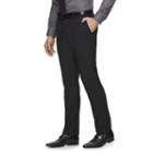 Men's Marc Anthony Slim-fit Wool-blend Flat-front Dress Pants, Size: 36x30, Black