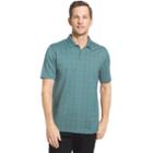 Big & Tall Van Heusen Flex Stretch Windowpane Polo, Men's, Size: 3xl Tall, Turquoise/blue (turq/aqua)