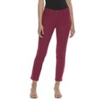 Juniors' Candie's&reg; Marilyn Straight Leg Ankle Pants, Girl's, Size: 11, Red