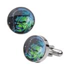 Marvel Stainless Steel Hulk Face Cuff Links, Men's, Green