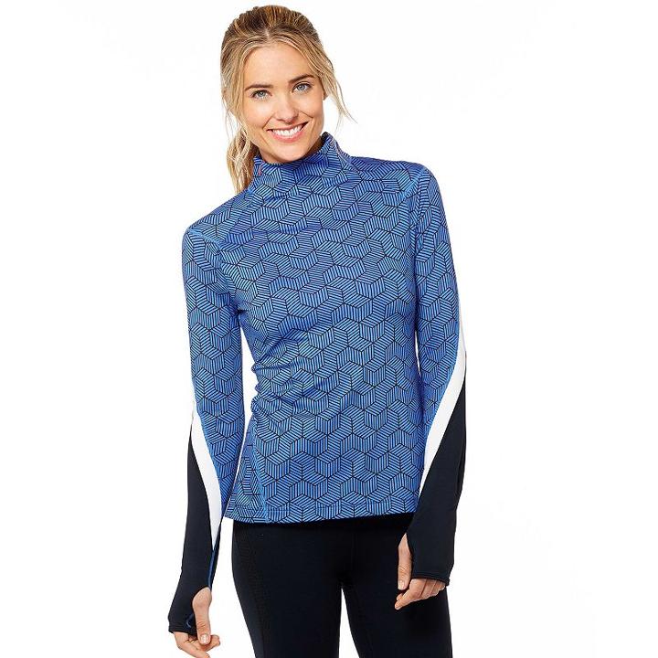 Women's Shape Active Radium 1/2 Zip Jacket, Size: Large, Blue Other