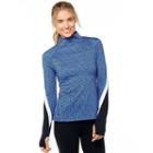 Women's Shape Active Radium 1/2 Zip Jacket, Size: Large, Blue Other