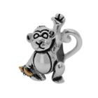 Individuality Beads Sterling Silver & 14k Gold Over Silver Monkey Bead, Women's, Yellow