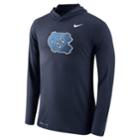 Men's Nike North Carolina Tar Heels Dri-fit Hooded Tee, Size: Medium, Blue (navy)
