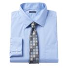 Men's Croft & Barrow&reg; Classic-fit Striped Dress Shirt And Patterned Tie, Size: M-32/33, Lt Purple