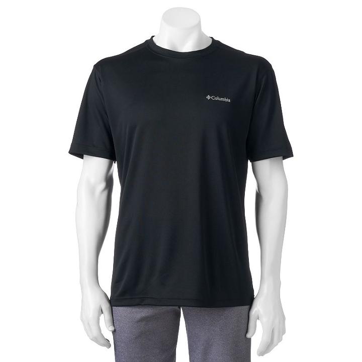 Men's Columbia Clear Creek Classic-fit Omni-wick Performance Tee, Size: Small, Grey (charcoal)