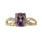10k Gold Amethyst And Diamond Accent Ring, Women's, Size: 5, Purple