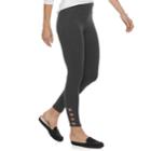 Women's French Laundry Cutout Cuff Leggings, Size: Small, Dark Grey