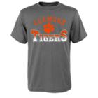 Boys 8-20 Clemson Tigers Fade Tee, Size: L(14/16), Grey (charcoal)