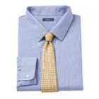 Men's Croft & Barrow&reg; Fitted Stretch-collar Dress Shirt And Patterned Tie Boxed Set, Size: L-36/37, Blue