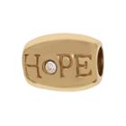 Individuality Beads Crystal 24k Gold Over Silver Hope Bead, Women's