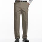 Men's Haggar&reg; Work To Weekend&reg; Classic-fit Flat-front No-iron Expandable Waist Pants, Size: 34x30, Med Yellow