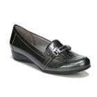 Lifestride Demure Women's Faux-crocodile Wedge Loafers, Size: 9 Wide, Grey