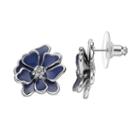 Flower Earrings, Women's, Blue