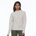 Women's Apt. 9&reg; Mockneck Cashmere Sweater, Size: Xl, Lt Brown