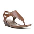 Lifestride Yakira Women's Wedge Sandals, Size: 7 Wide, Brown
