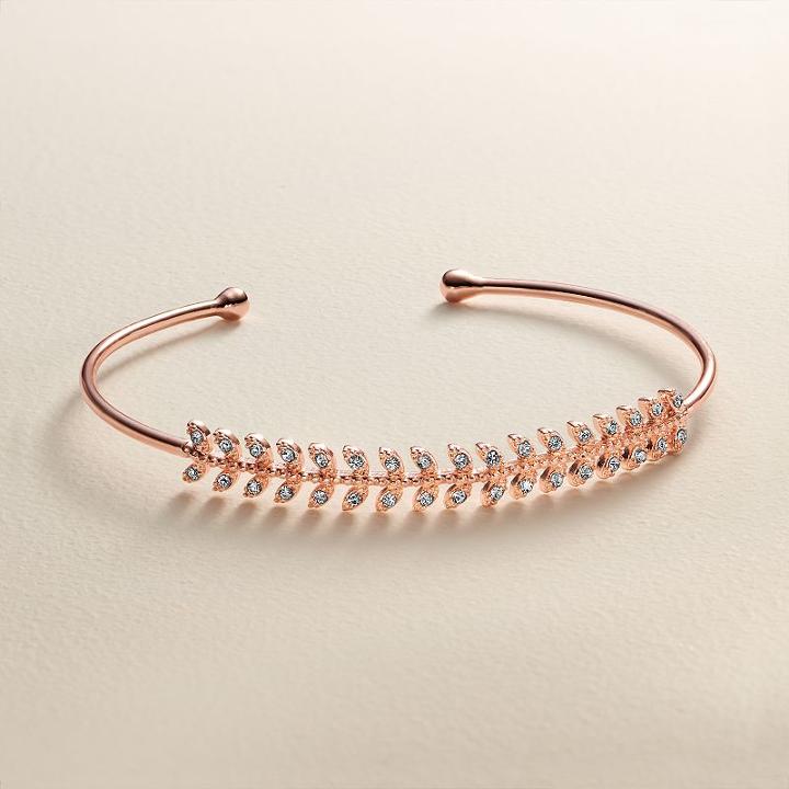 Lc Lauren Conrad Runway Collection Branch Cuff Bracelet, Women's, Light Pink
