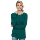 Women's Sonoma Goods For Life&trade; Cable Knit Sweater, Size: Xl, Turquoise/blue (turq/aqua)