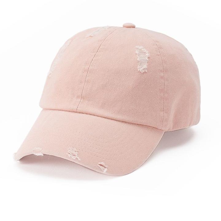 Women's Mudd&reg; Distressed Baseball Cap, Med Pink