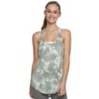 Juniors' So&reg; Cutout-back Racerback Tank, Teens, Size: Xs, Med Green