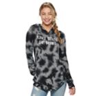 Juniors' Kind State Of Mind Tie-dye Cozy Hoodie, Teens, Size: Large, Med Grey