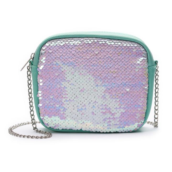 Girls 4-16 Elli By Capelli Flip Sequin Crossbody Purse, Lt Green