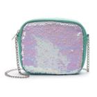 Girls 4-16 Elli By Capelli Flip Sequin Crossbody Purse, Lt Green