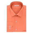 Big & Tall Van Heusen Regular-fit Solid Lux Sateen No-iron Spread-collar Dress Shirt, Men's, Size: 16.5 35/6t, Lt Orange