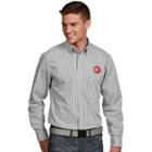Men's Antigua Atlanta Hawks Associate Plaid Button-down Shirt, Size: Small, White