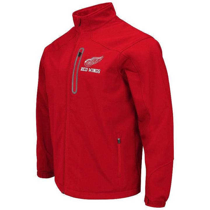 Men's Detroit Red Wings Softshell Jacket, Size: Xxl, Black