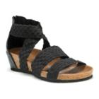 Muk Luks Elle Women's Wedge Sandals, Girl's, Size: 10, Black