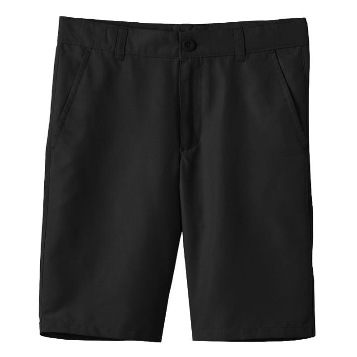Boys 8-20 Chaps School Uniform Performance Shorts, Boy's, Size: 18, Black