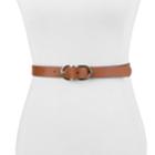 Women's Chaps Double Buckle Belt, Size: Large, Dark Beige