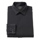 Men's Apt. 9&reg; Premier Flex Slim-fit Stretch Knit Dress Shirt, Size: 18-34/35, Black