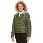 Madden Nyc Juniors' Packable Puffer Jacket, Teens, Size: Large, Lt Green