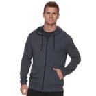 Men's Fila Sport&reg; French Terry Full-zip Hoodie, Size: Small, Med Grey