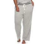 Plus Size Sonoma Goods For Life&trade; Open Hem Pants, Women's, Size: 1xl, Light Grey