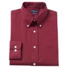 Men's Croft & Barrow&reg; Slim-fit Button-down Collar Dress Shirt - Men, Size: 17-32/33, Red