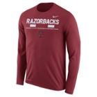 Men's Nike Arkansas Razorbacks Dri-fit Legend Staff Long-sleeve Tee, Size: Xl, Red