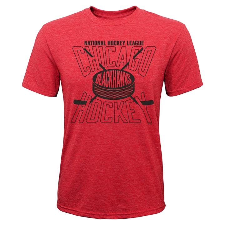 Boys 8-20 Chicago Blackhawks One Timer Tee, Size: M 10-12, Red