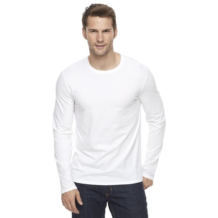 Men's Apt. 9&reg; Premier Flex Modern-fit Stretch Tee, Size: Large, White