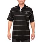 Men's Pebble Beach Classic-fit Engineer-striped Performance Golf Polo, Size: Xl, Black