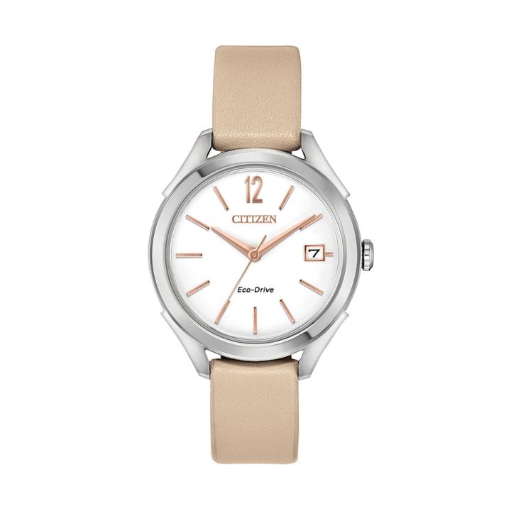 Drive From Citizen Eco-drive Women's Ltr Leather Watch - Fe6140-03a, Size: Medium, Brown