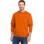 Men's Izod Advantage Sportflex Regular-fit Solid Performance Fleece Sweatshirt, Size: Large, Red/coppr (rust/coppr)