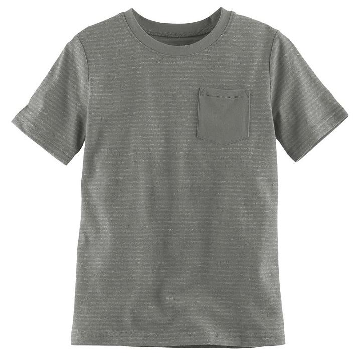 Boys 4-10 Jumping Beans&reg; Pocket Faded Tee, Size: 8, Med Grey